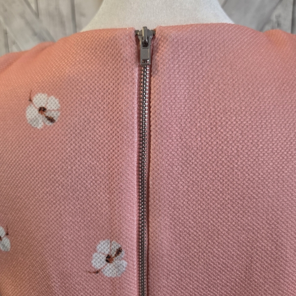 Julian Taylor Pink Flamingo V-Neck Midi Dress NWT - Picture 5 of 8